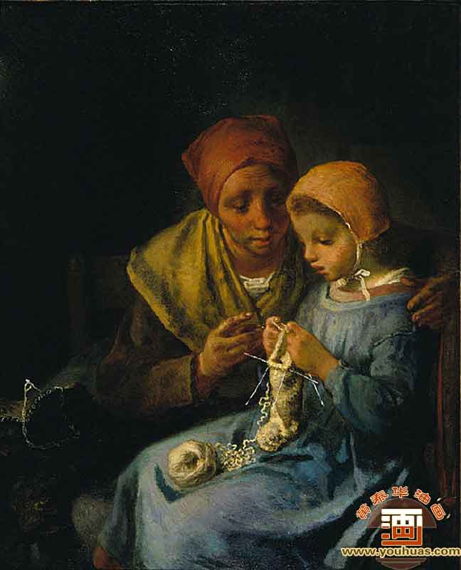 ᘿnThe Knitting Lesson_ͮ(hu)Ʒp