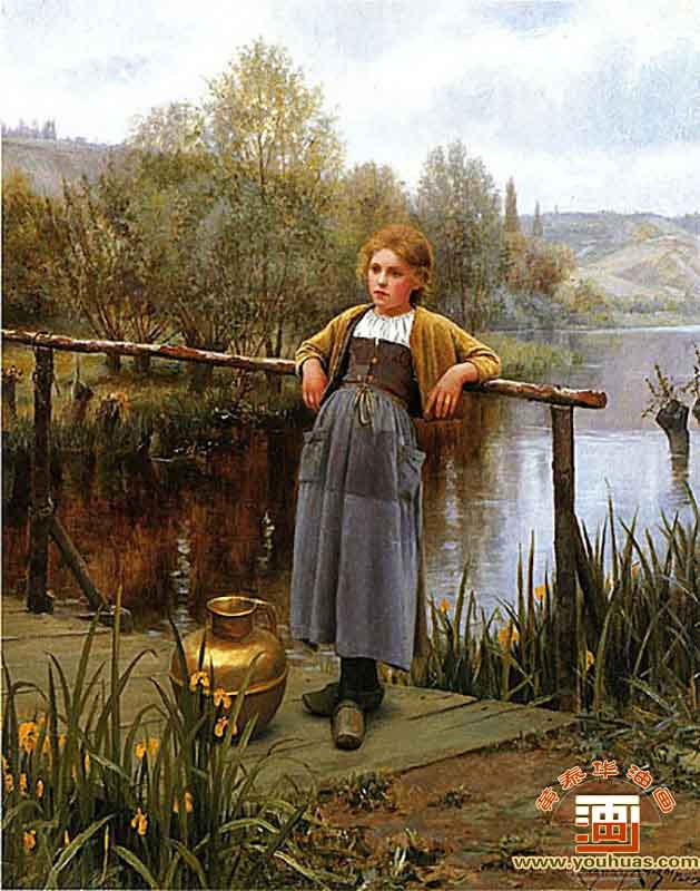 pŮYoung Girl by a Stream_΢Tʿͮ(hu)Ʒp